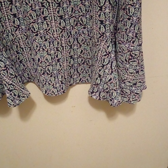 Talbots Paisley Sleeveless Flowing Dress - Size 12P - Picture 2 of 8